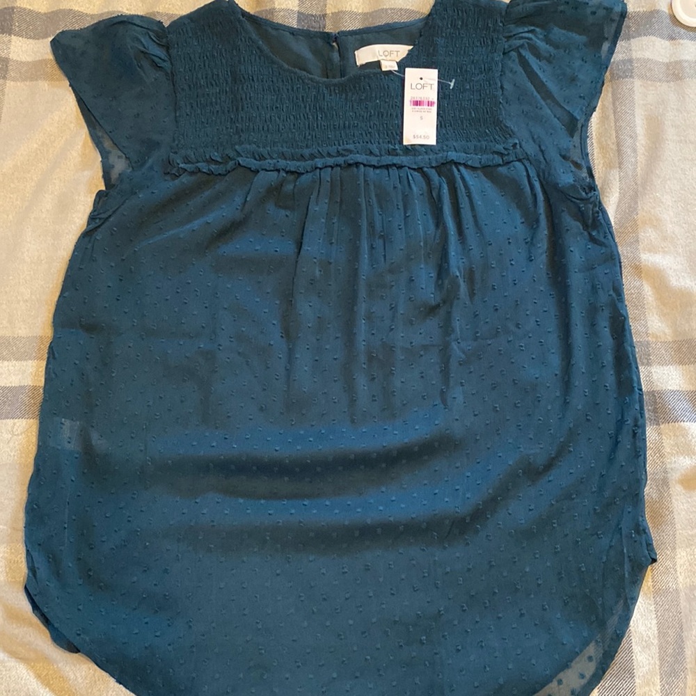 LOFT Swiss Dot Blouse